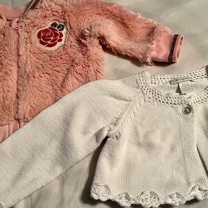 Baby Girl Sweaters/Jacket Bundle of 2
